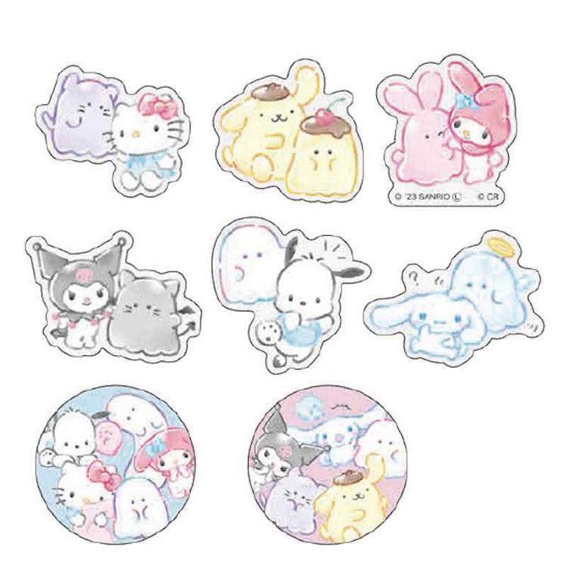 CRUX Die Cut Flake Sticker x Sanrio Characters Obakenu - Cheerful